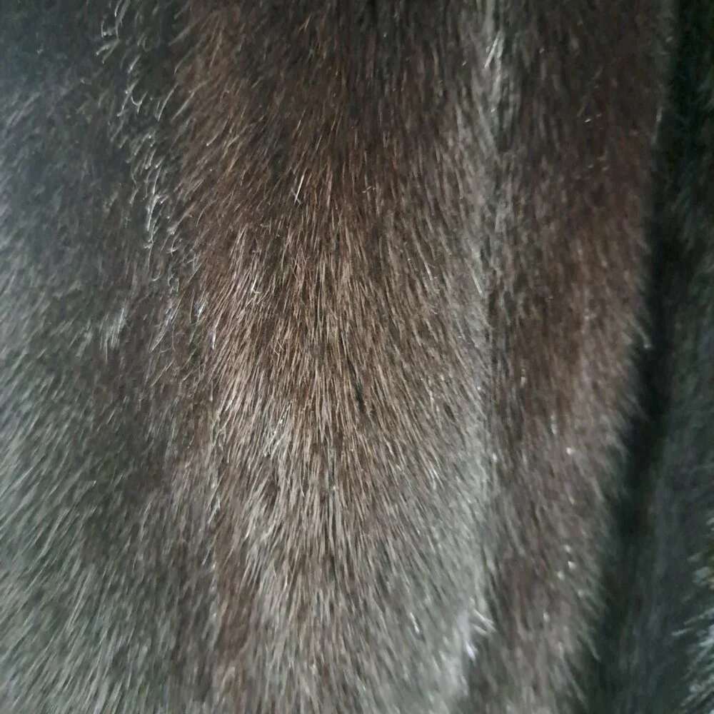 MINK COAT GENUINE FULL LENGTH 48IN SIZE 10 EXCELLENT CONDITION  48long 24in slee - Picture 6 of 16
